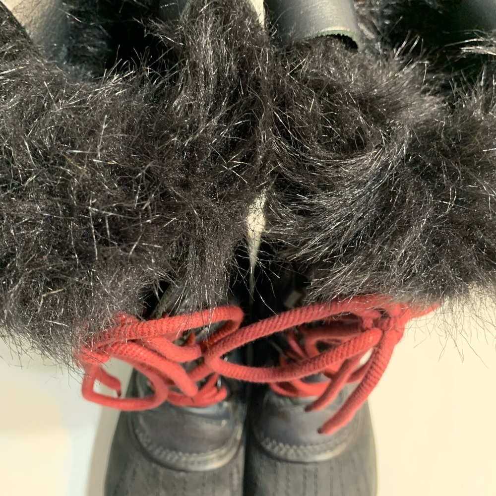 Sorel Tolfino Faux Fur Boots Black Size 7 - Picture 8 of 10